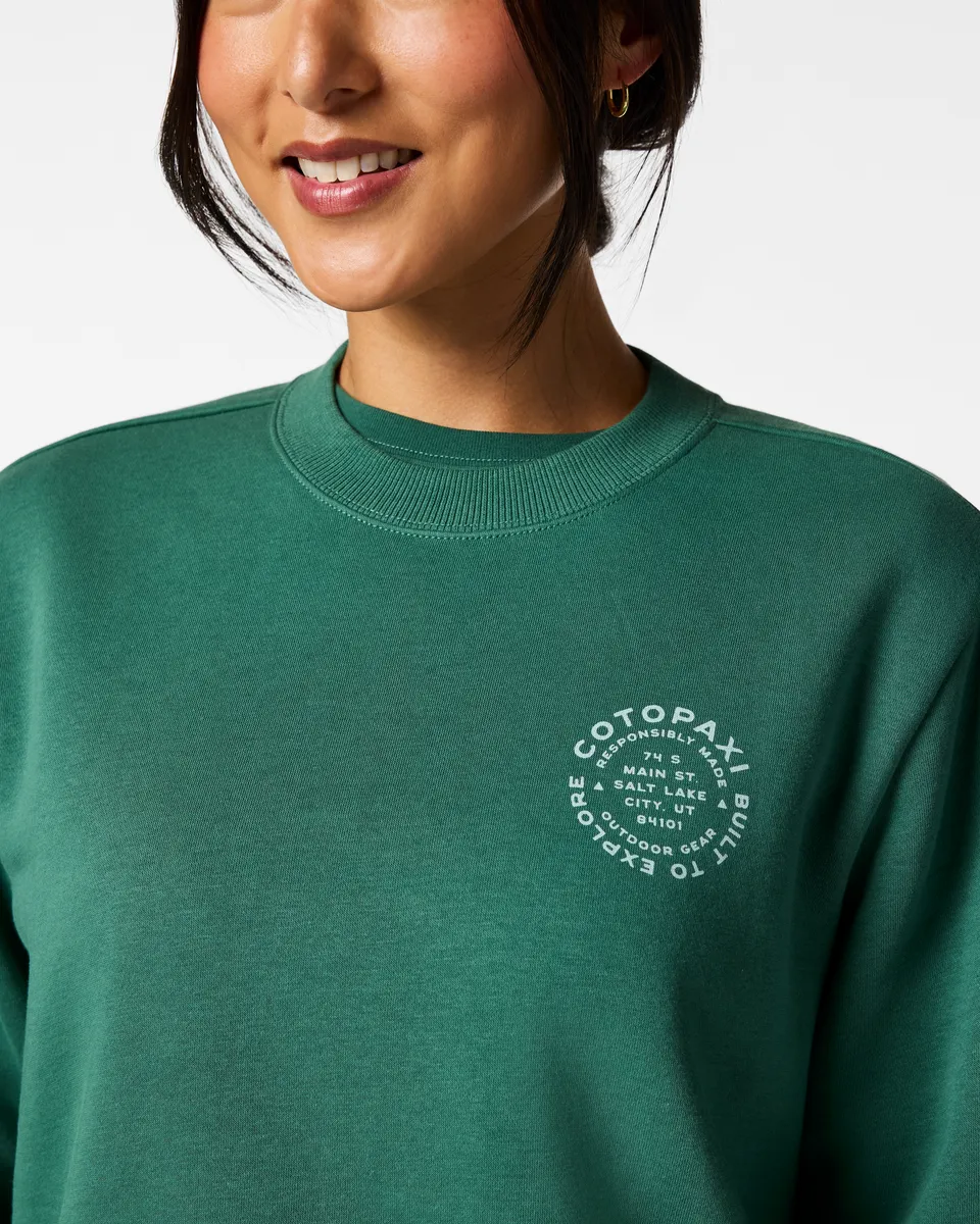 Cotopaxi Built to Explore sweat femme col rond graphique