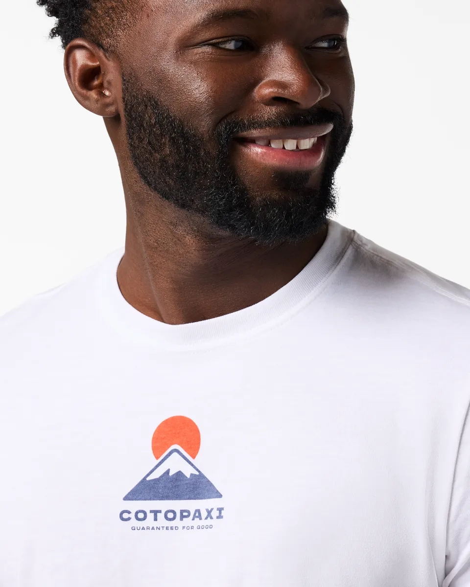 Cotopaxi Mountain t-shirt homme blanc coton bio