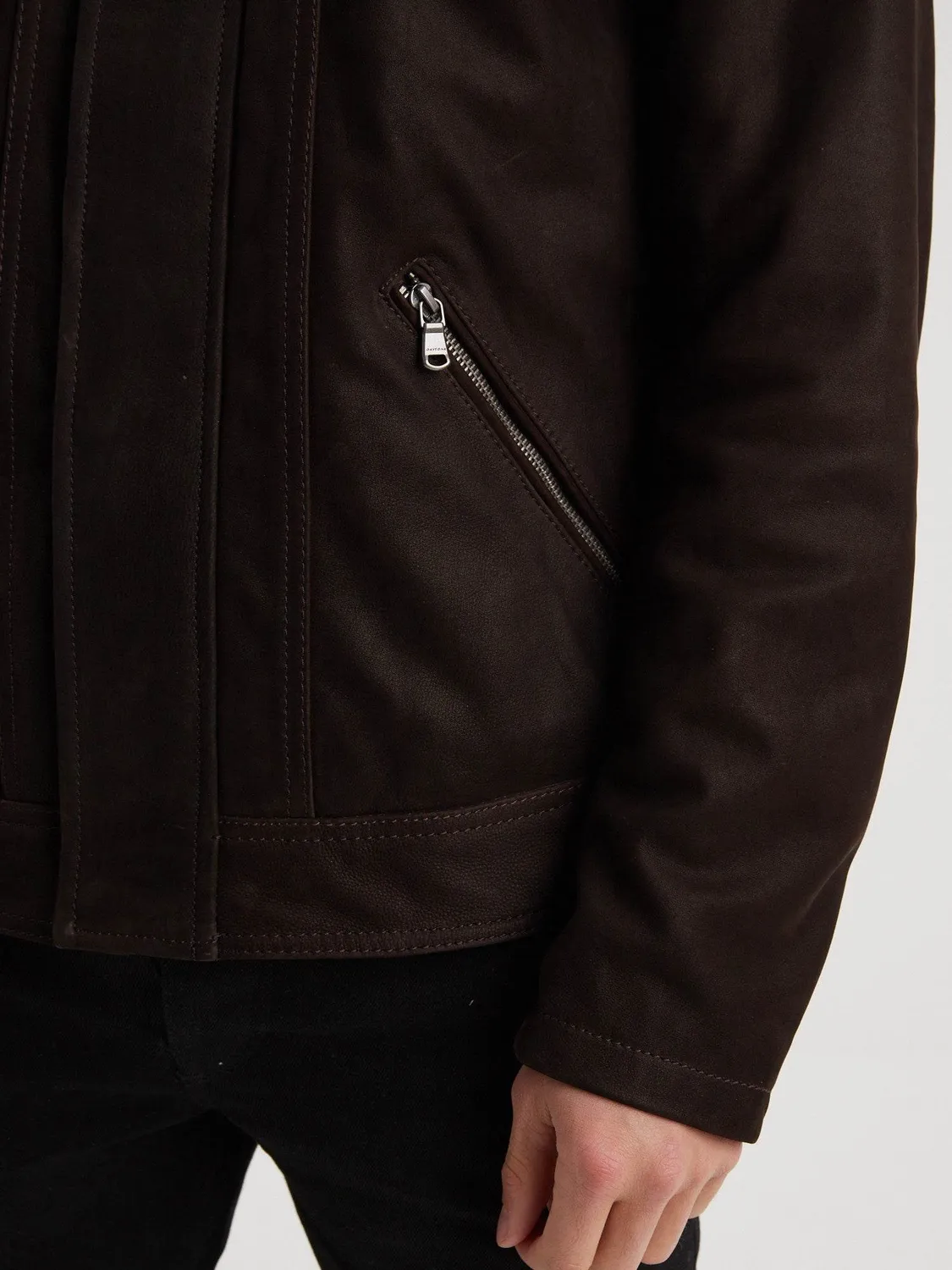 Daytona Falcon Madisson blouson cuir homme marron vachette