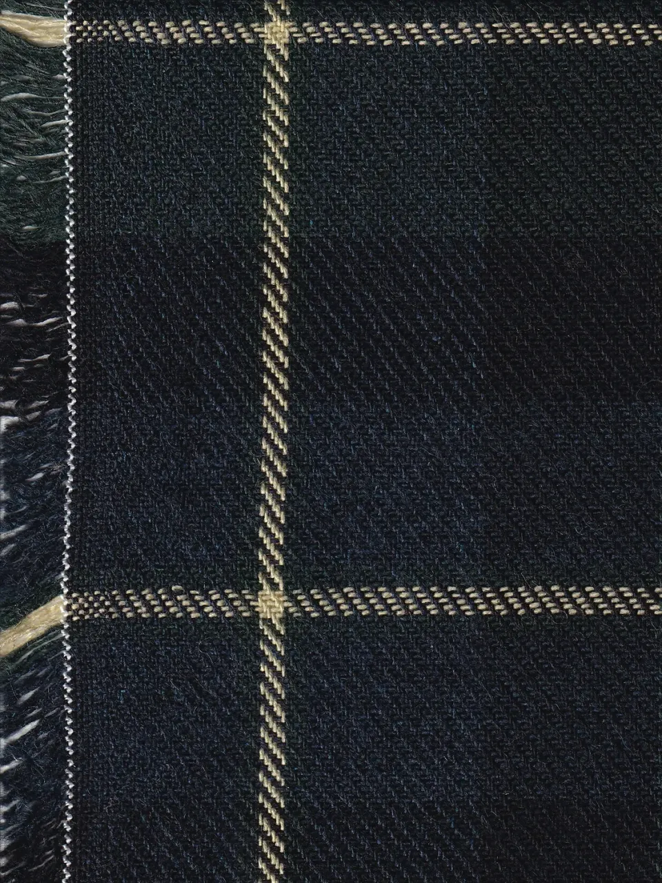 Hollington serge laine tissu doublure tartan black watch