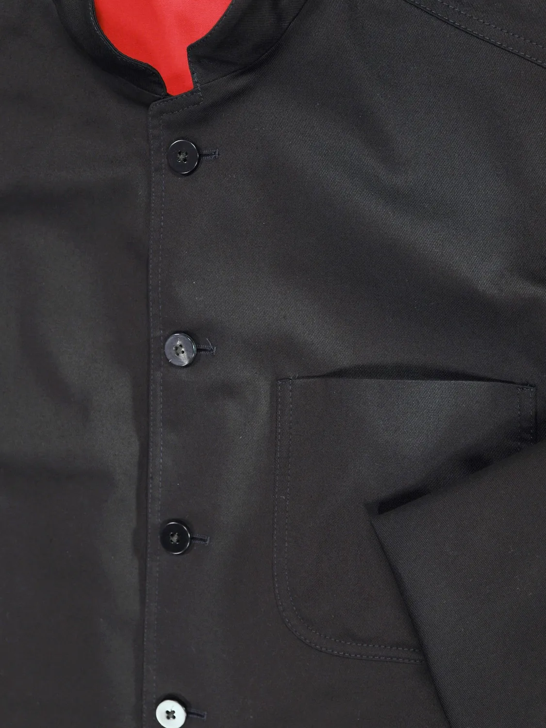 Hollington Tyrol veste laine noire S130 col Nehru