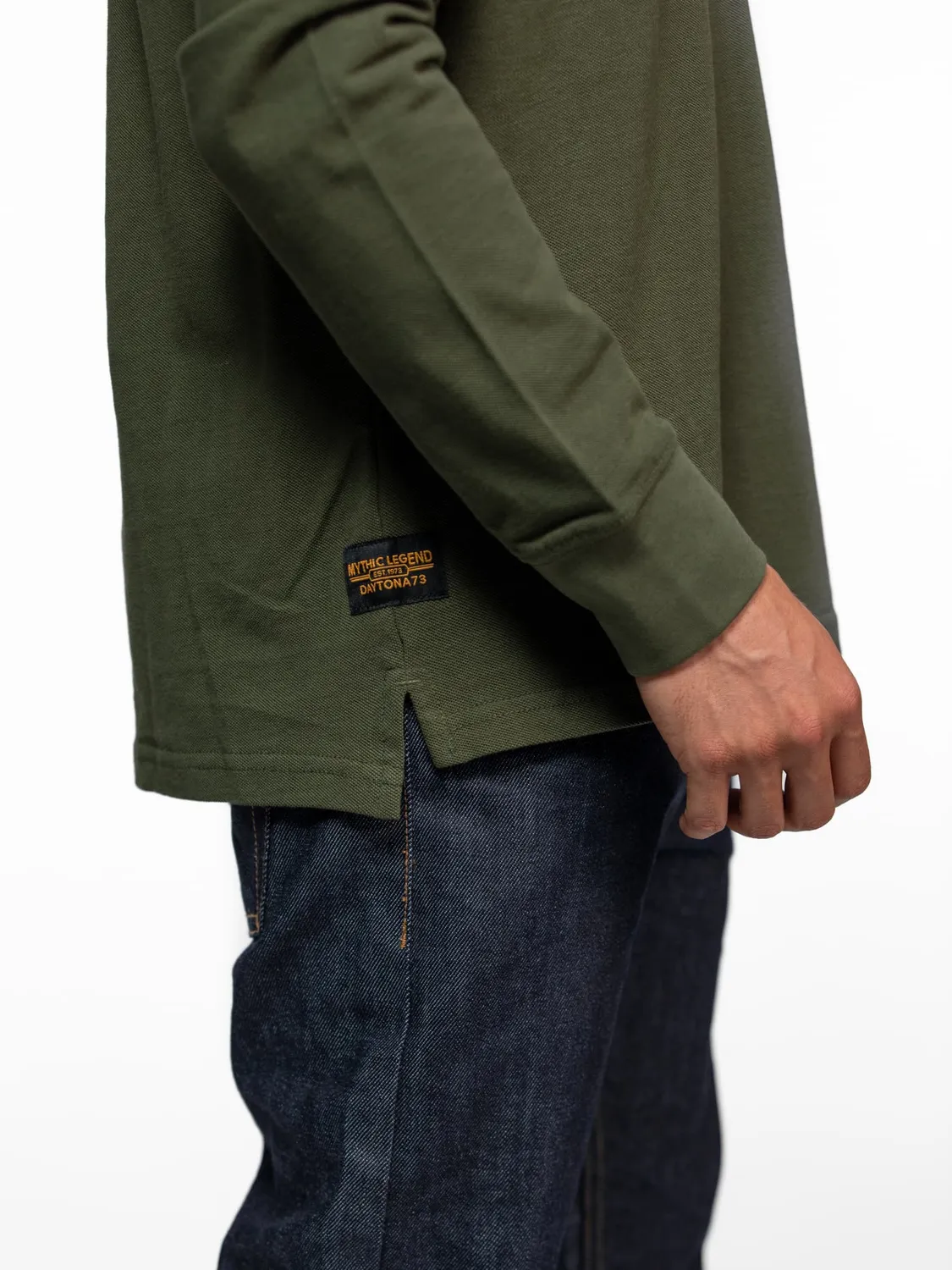 DAYTONA Curtiss polo manche longue coton piqué homme