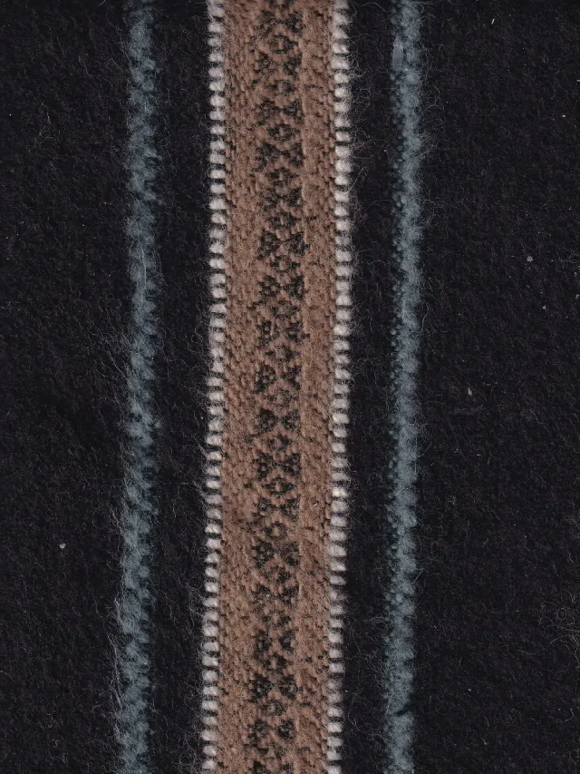 Hollington Istanbul tissu toile laine cachemire rayures mètre