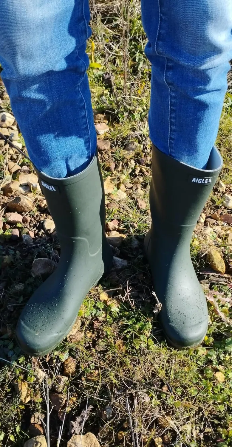 Aigle Woody-Pop 2 botte pluie enfant Marine souple