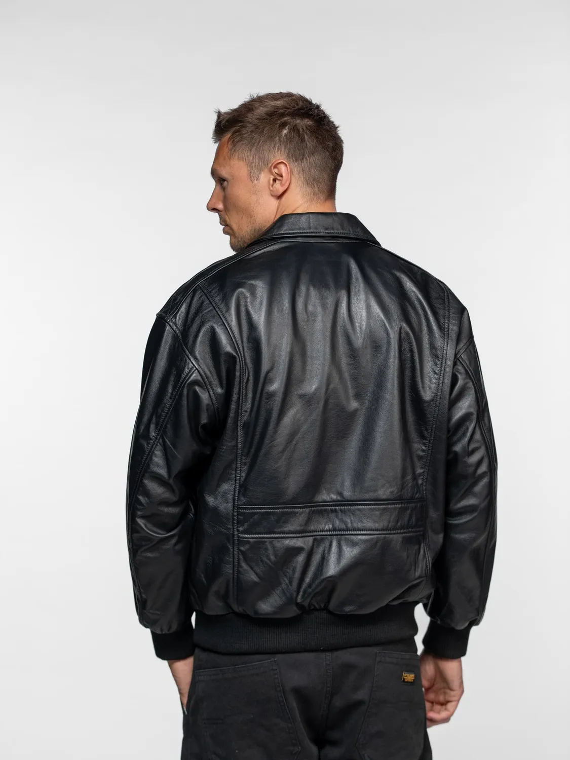 Daytona Dogue blouson cuir aviateur black vachette