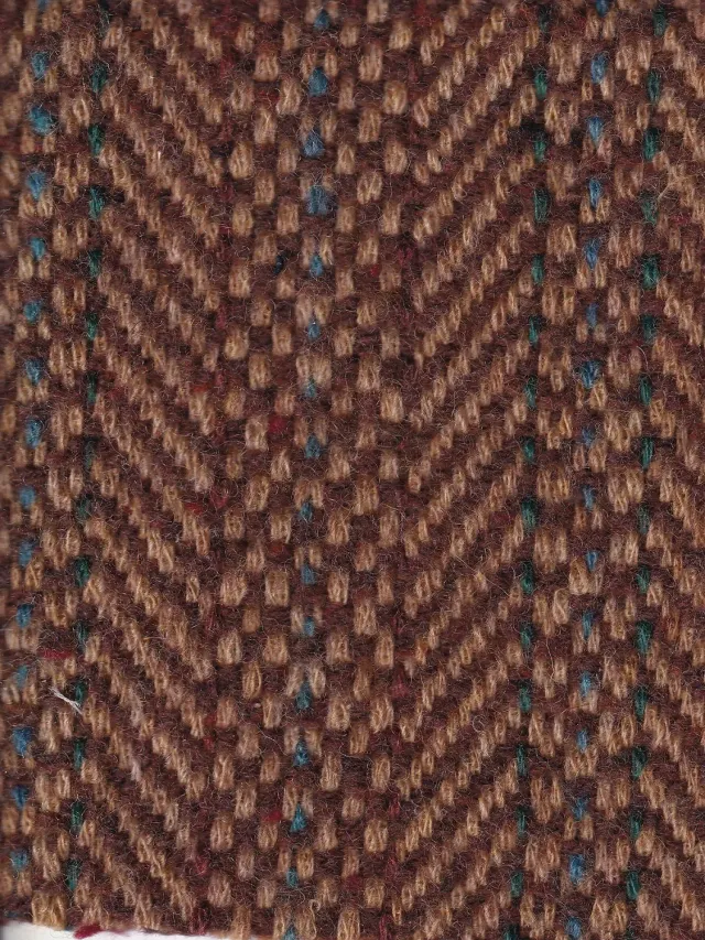 Hollington Toscanes tissu tweed brun 4 m 100% laine