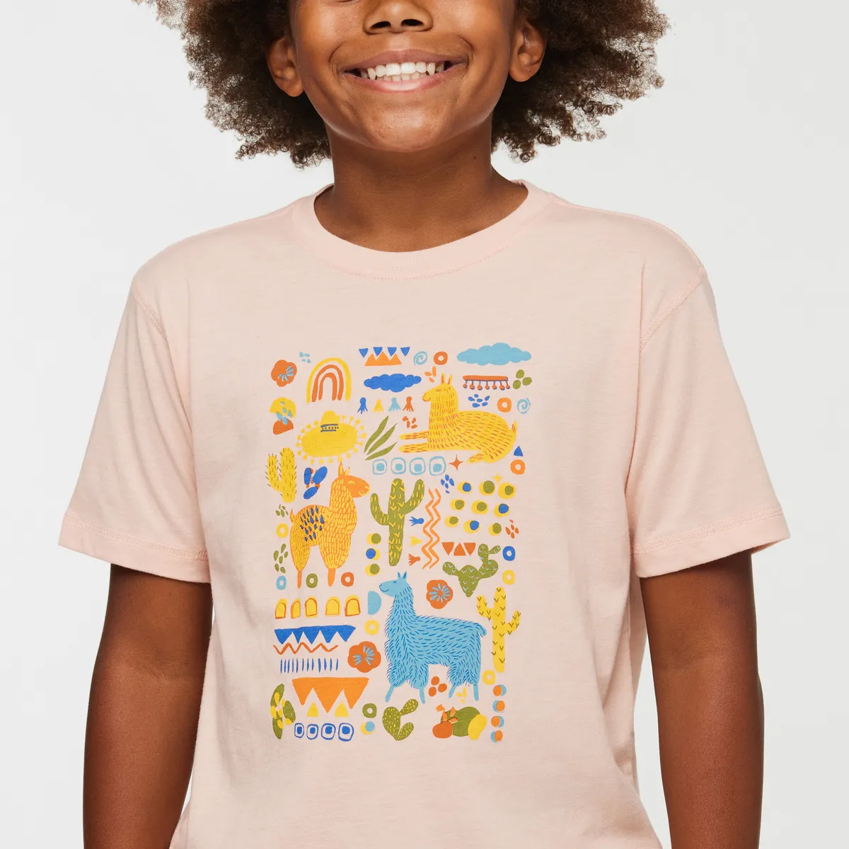 Cotopaxi Llama Party T-shirt enfant Rosewood fantaisie