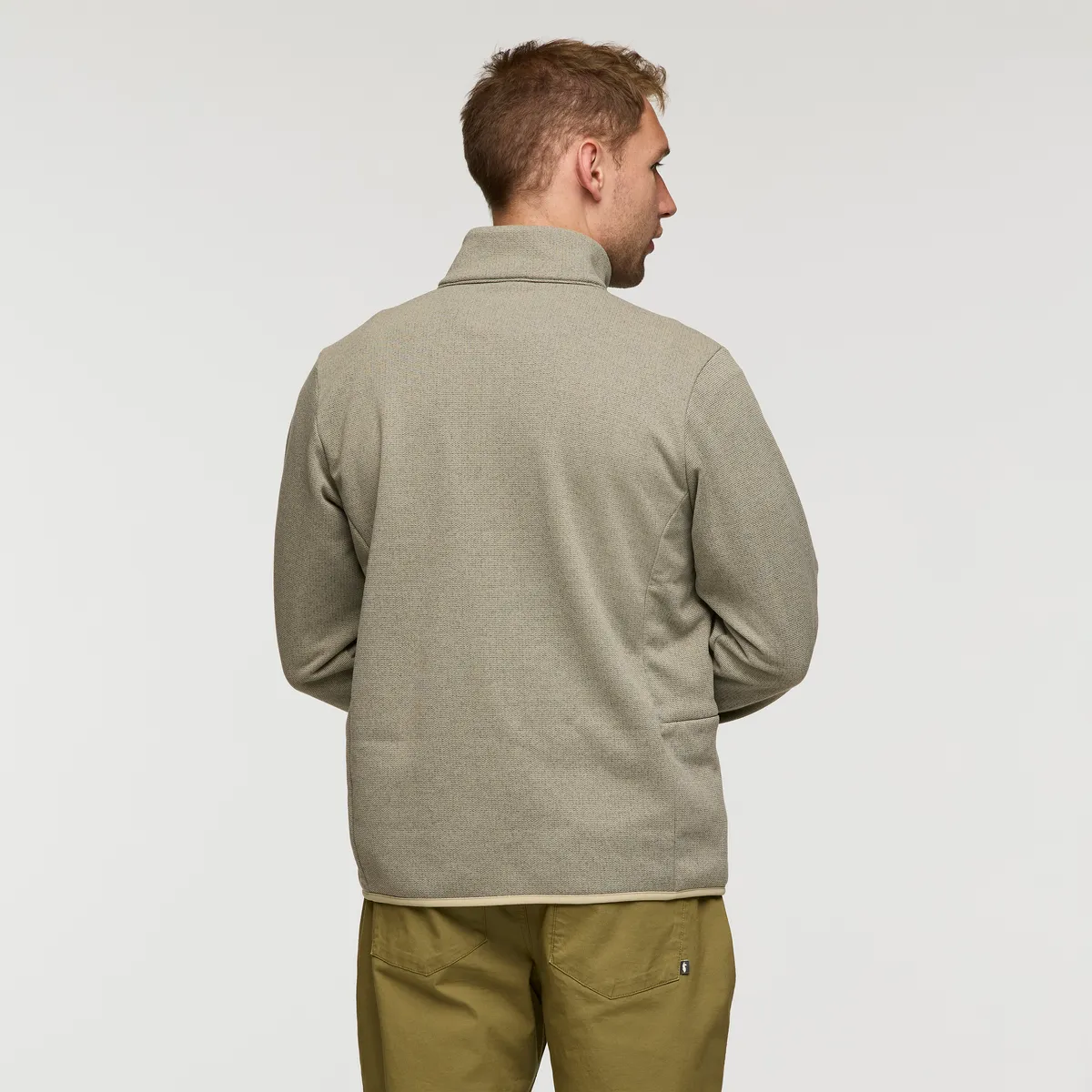Cotopaxi Envo pull polaire homme gris col zippé recyclé