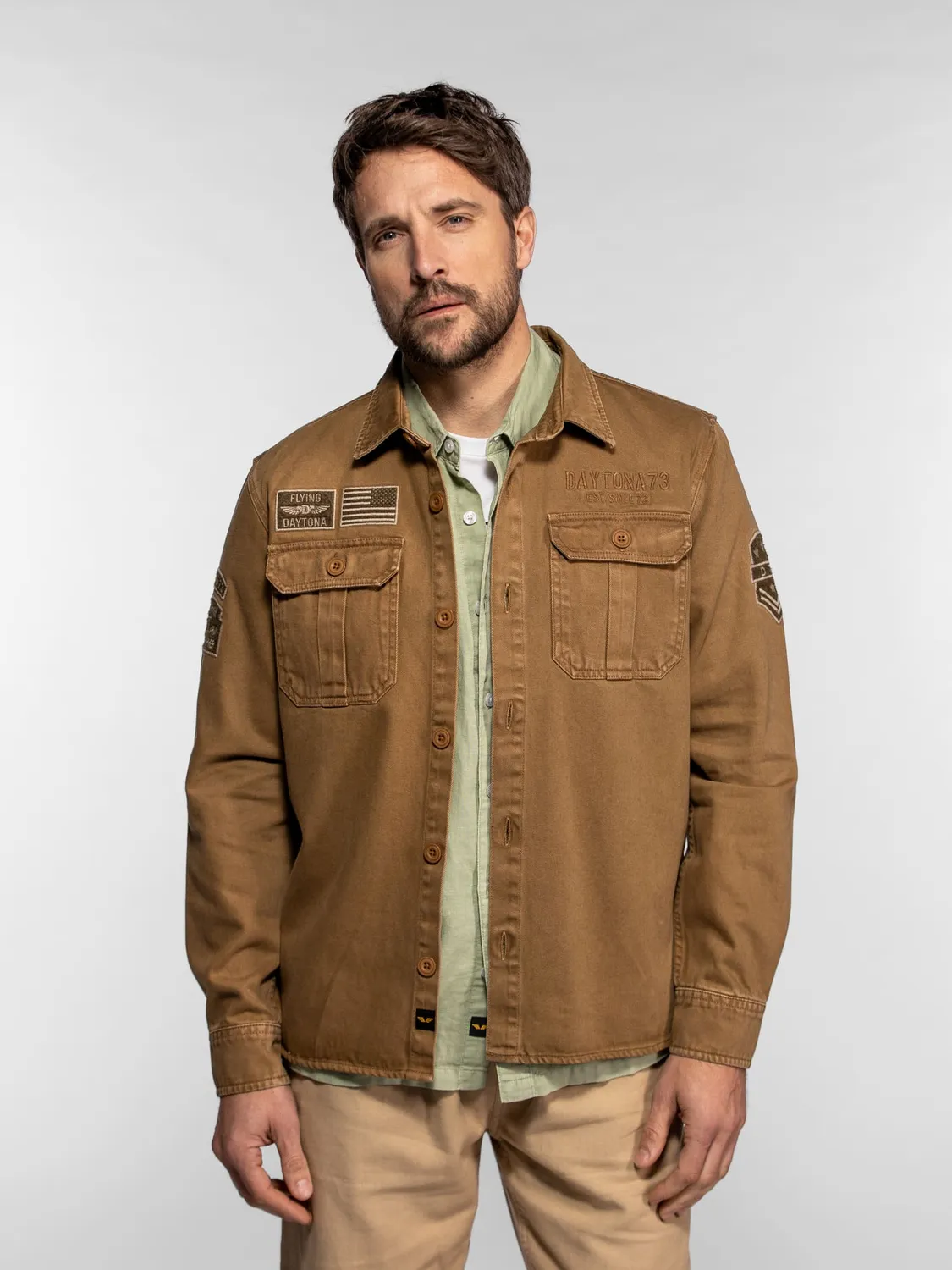 DAYTONA Wayne surchemise militaire homme denim