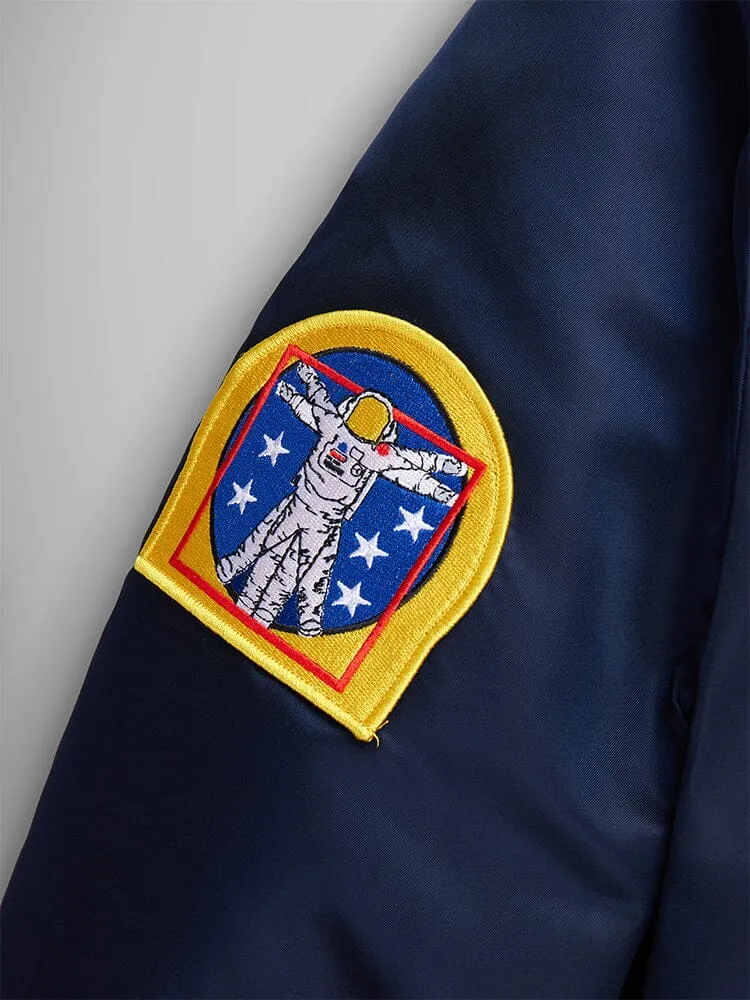Alpha Industries MA-1 NASA bomber Replica Blue patchs