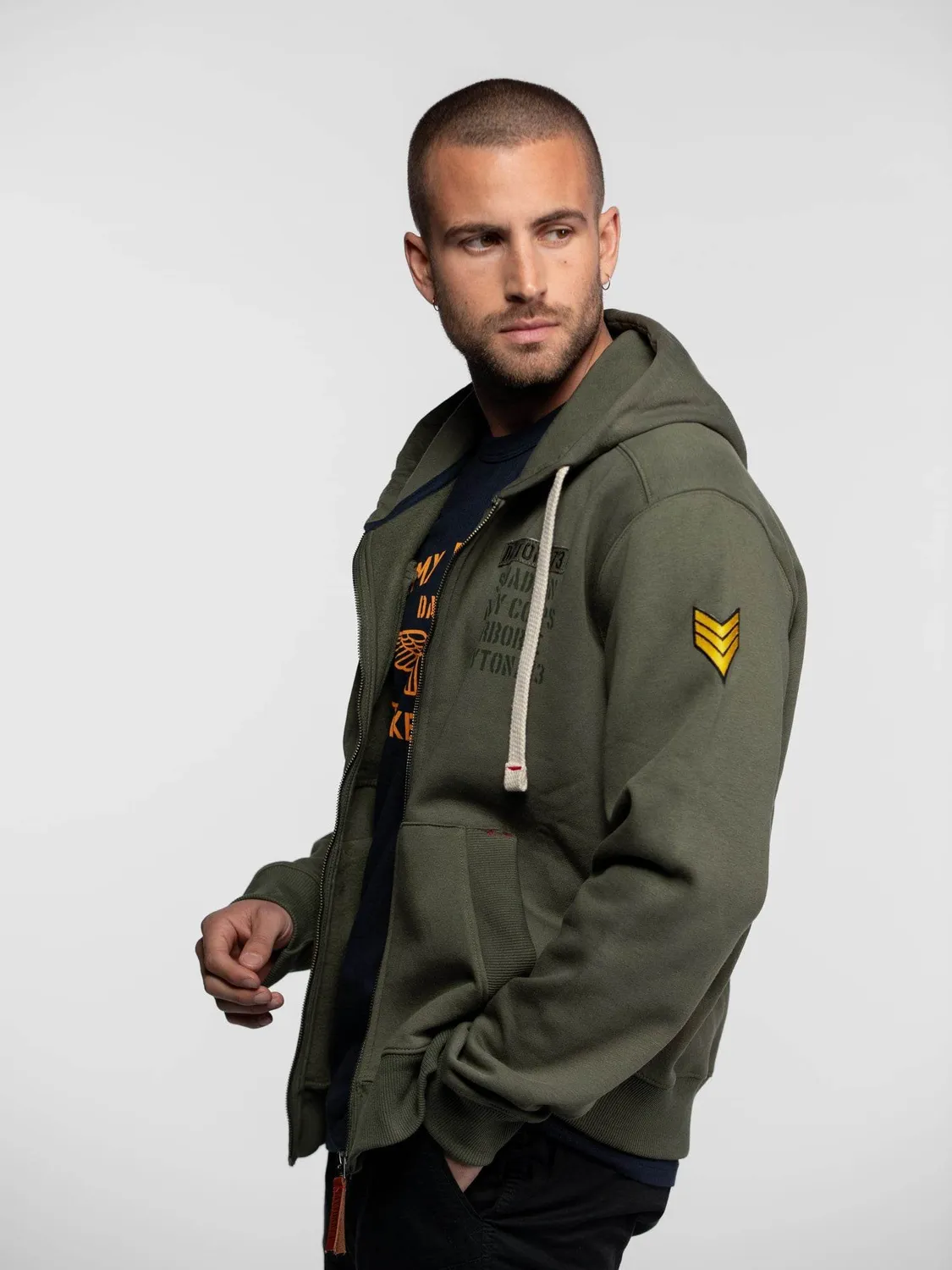 Daytona Castin sweat à capuche militaire vert army