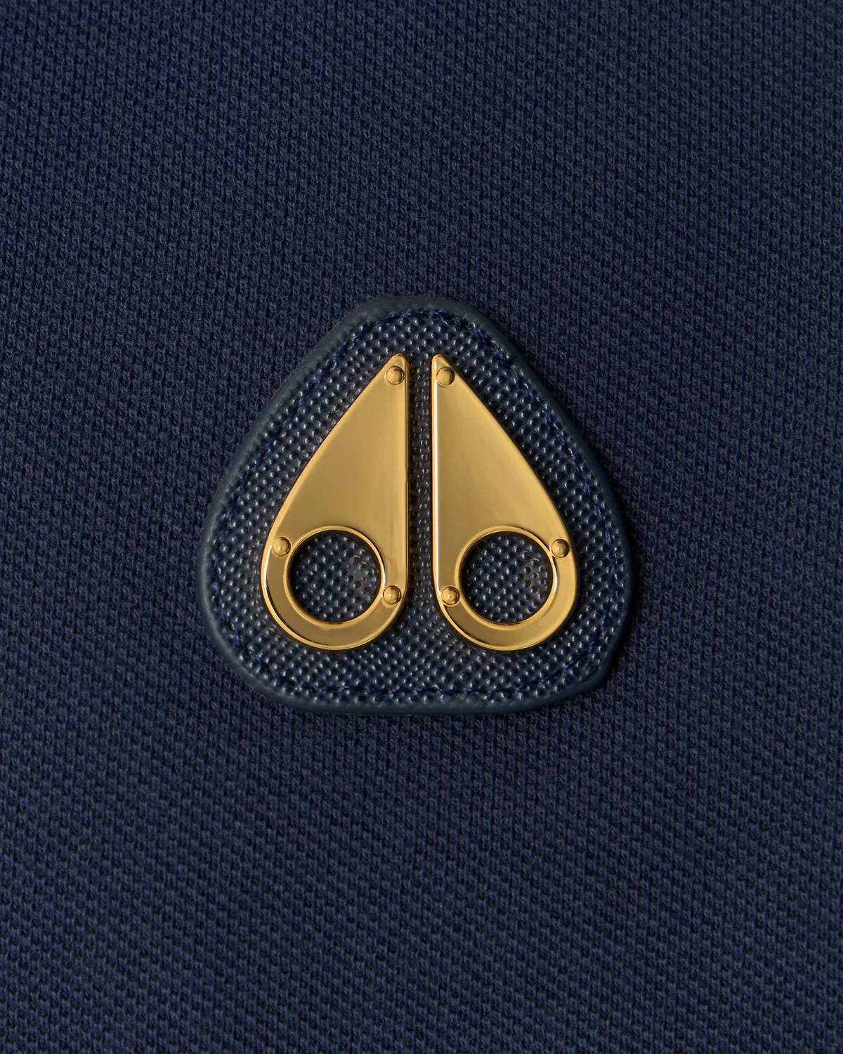 Moose Knuckles Gold Series Everett Polo Marine Coton