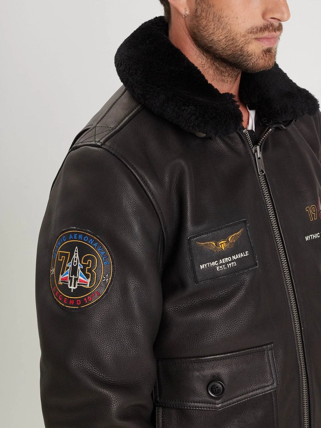 DAYTONA Phantom blouson aviateur cuir vachette noir