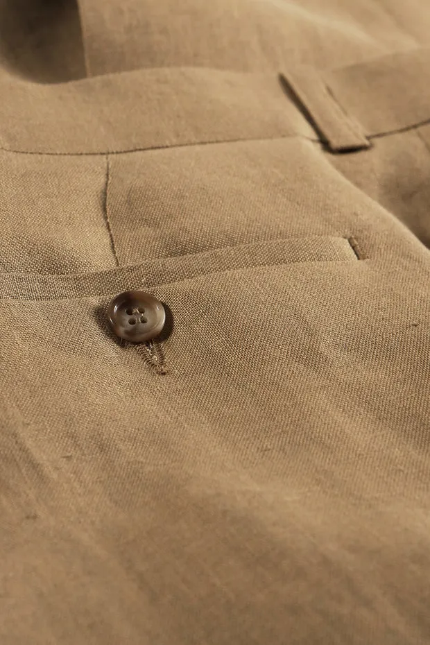Hollington Siza pantalon lin latte pur