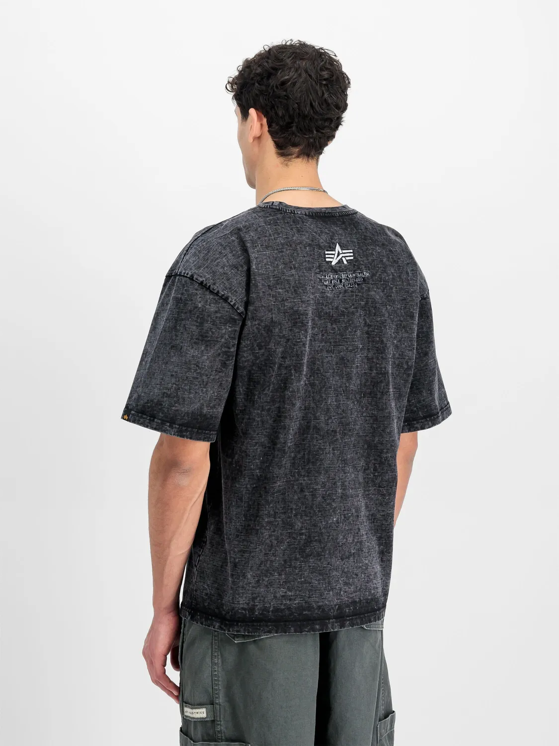 Alpha Industries Acid Logo t-shirt noir coton épais
