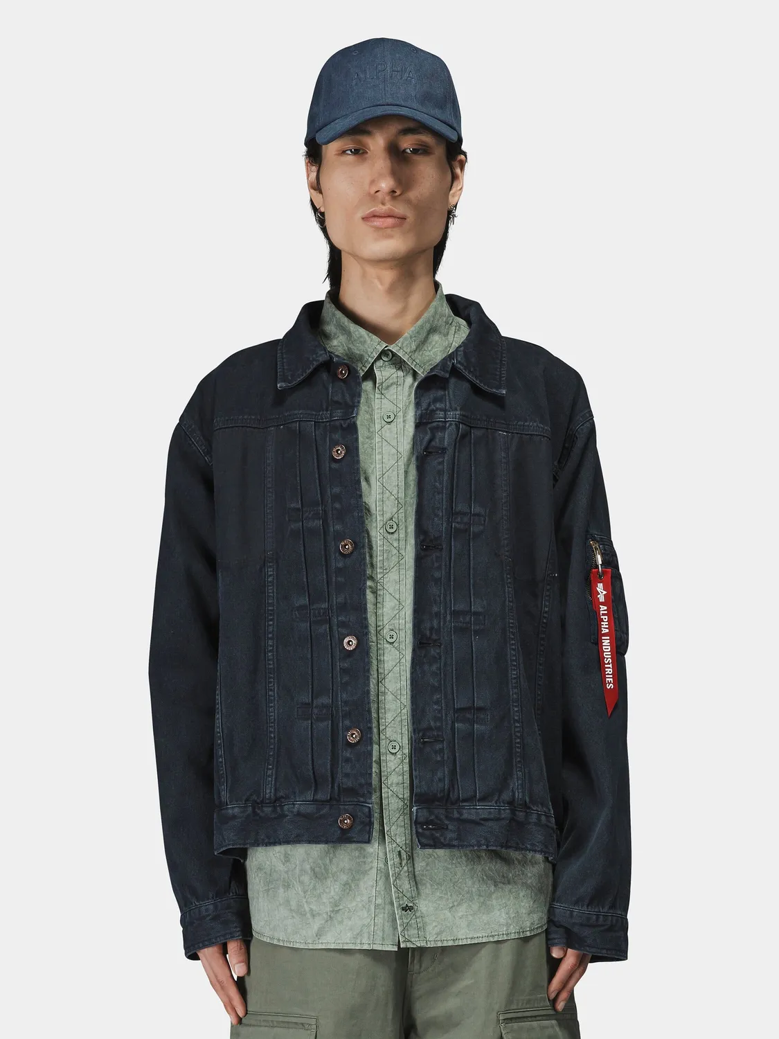 Alpha Industries CTN Work surchemise Replica Blue coton
