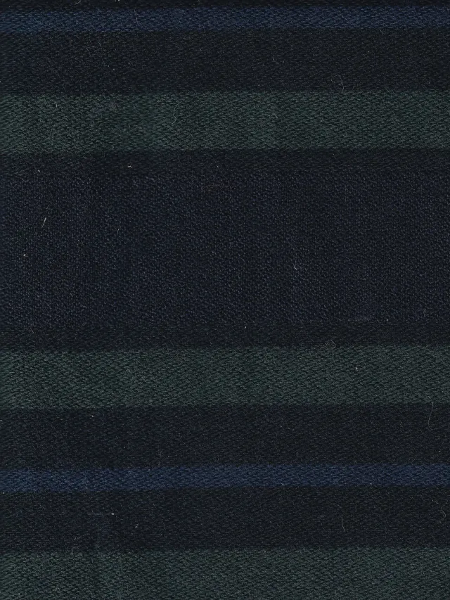 Hollington tissu toile bayadère black watch coton laine
