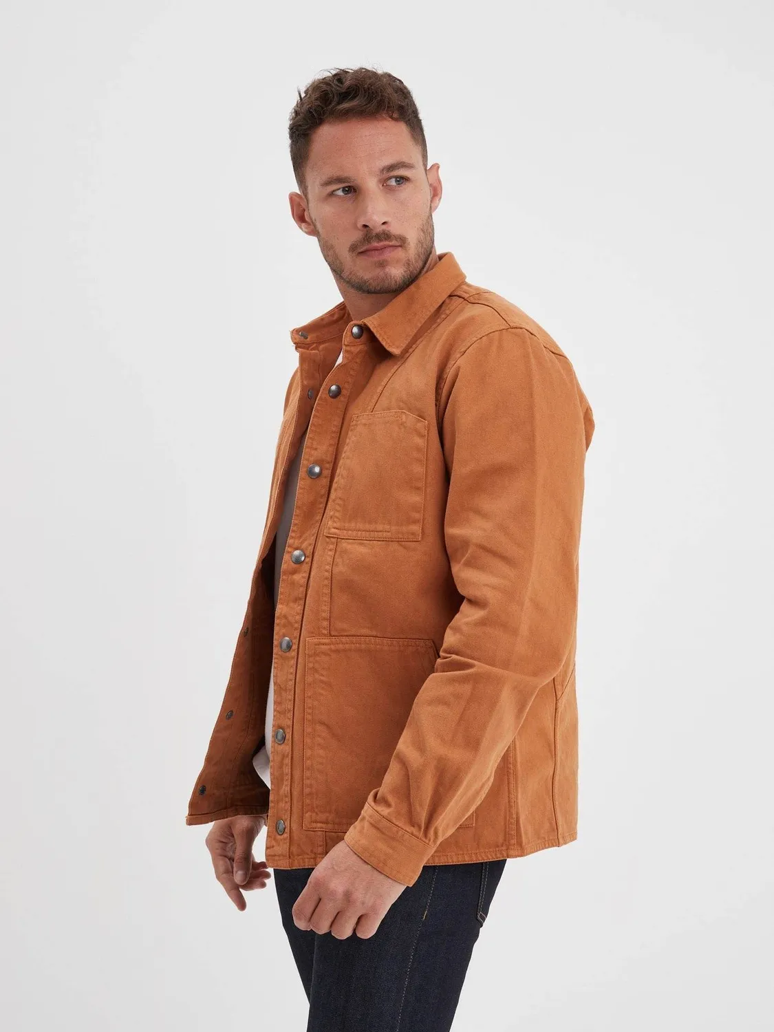 Daytona Hodgen veste travail homme Cognac bull denim