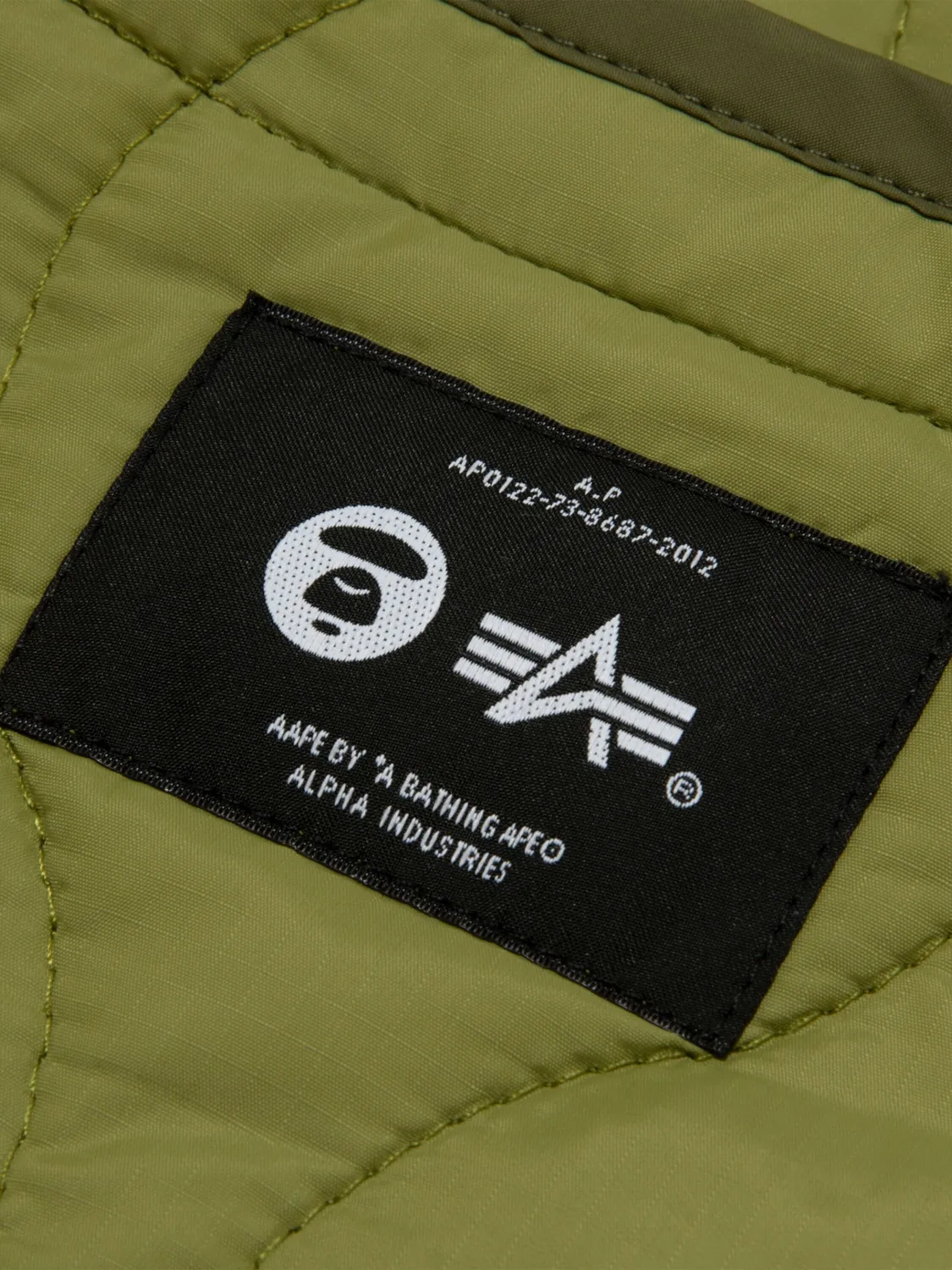 Alpha Industries Aape x Alpha Liner veste black déperlante