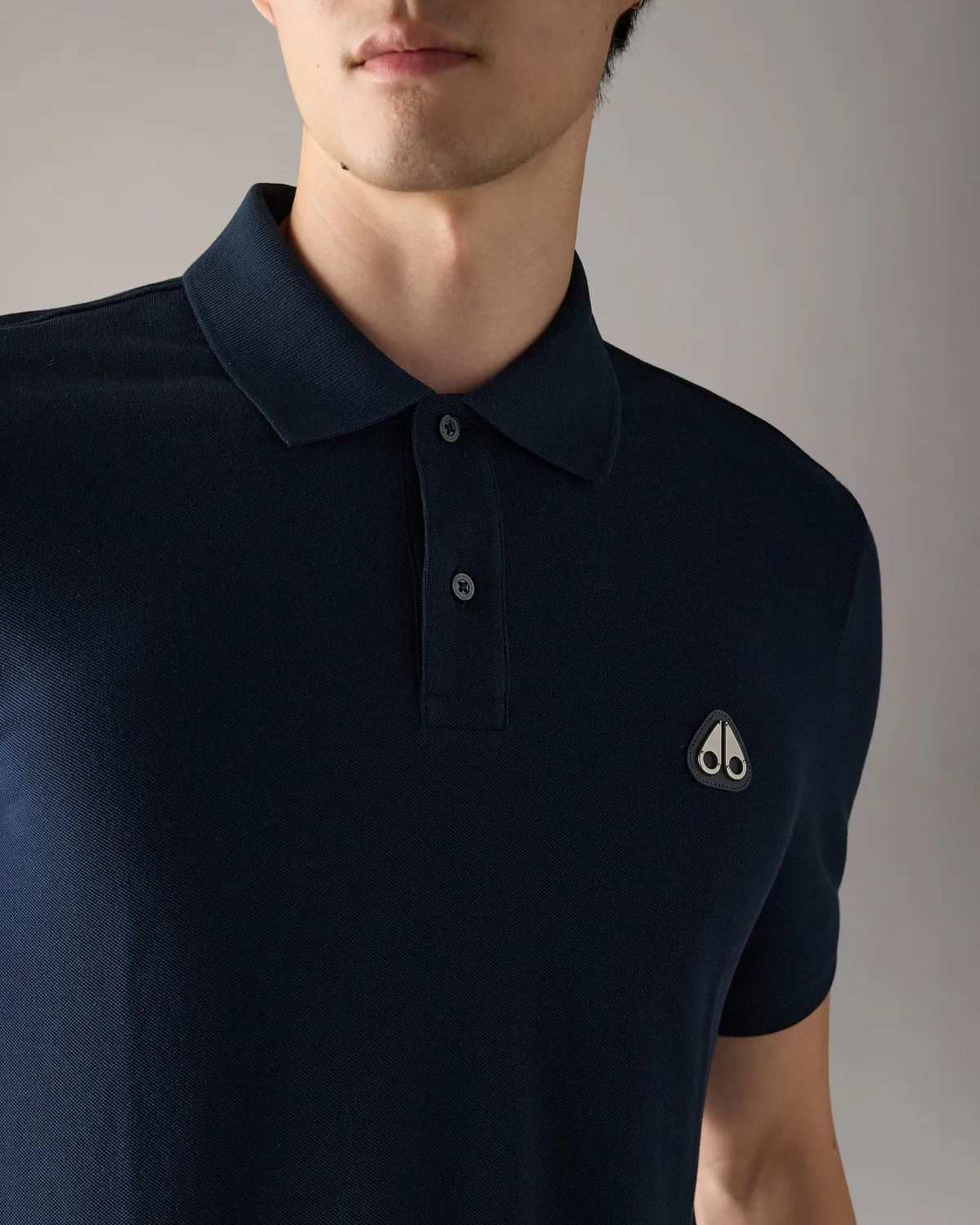 Moose Knuckles Everett polo marine coton