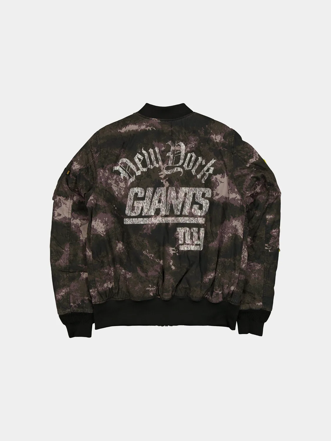 Alpha Industries Giants MA-1 bomber Black Camo réversible