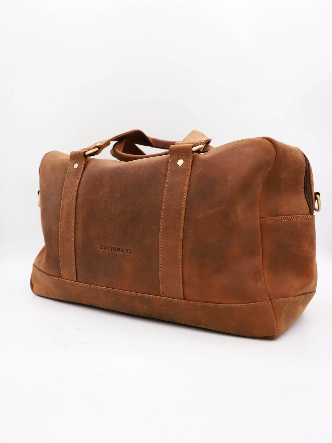 Daytona 73 sac voyage cuir homme brun 48h
