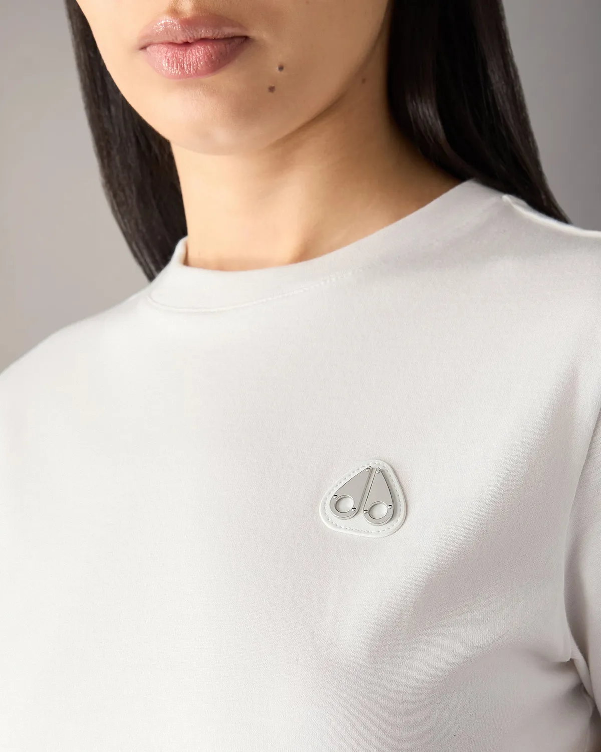 Moose Knuckles Crescent t-shirt Milky Way coton essentiel