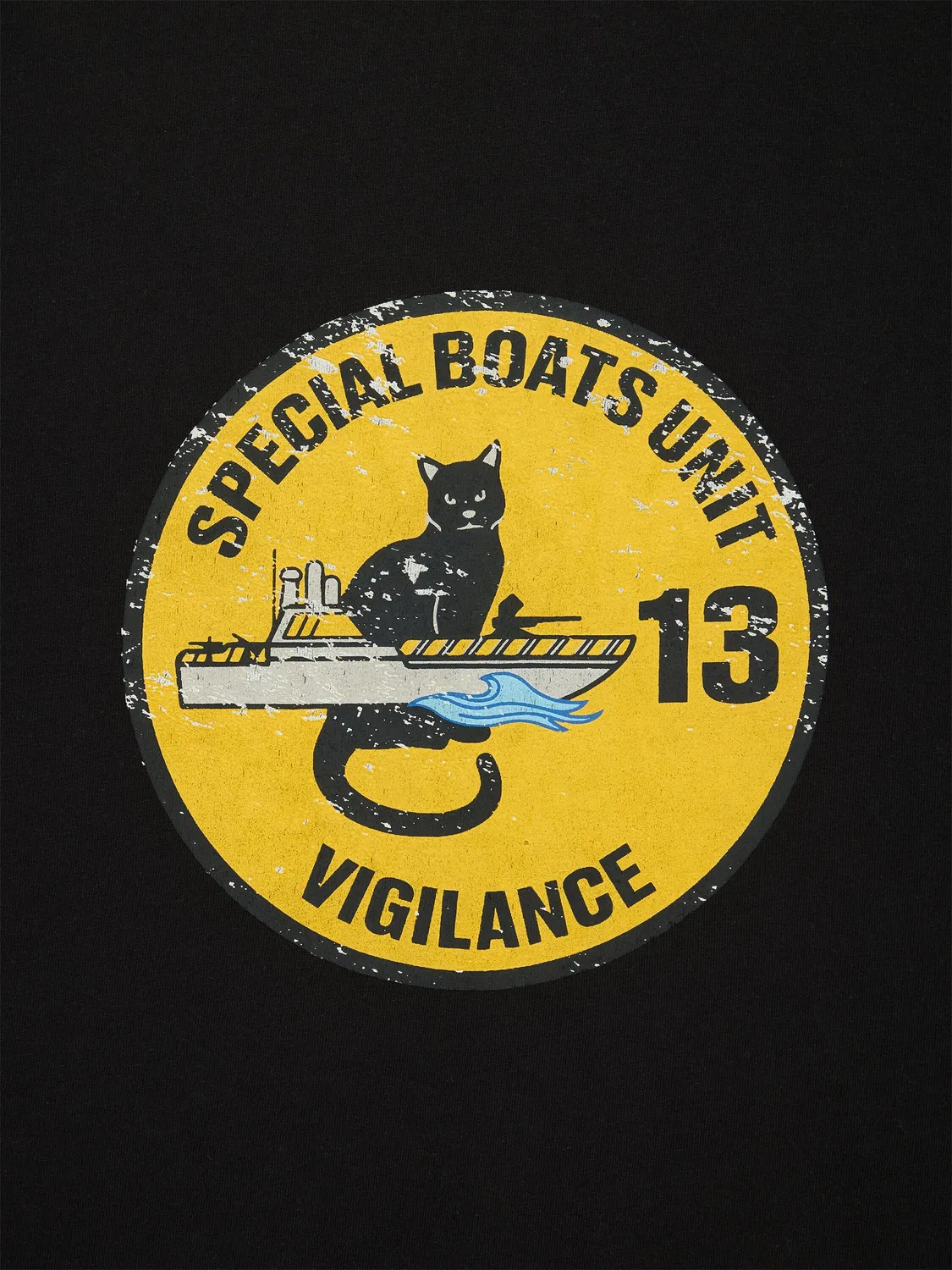 Alpha Industries Relaxed Black Cat T-shirt noir coton