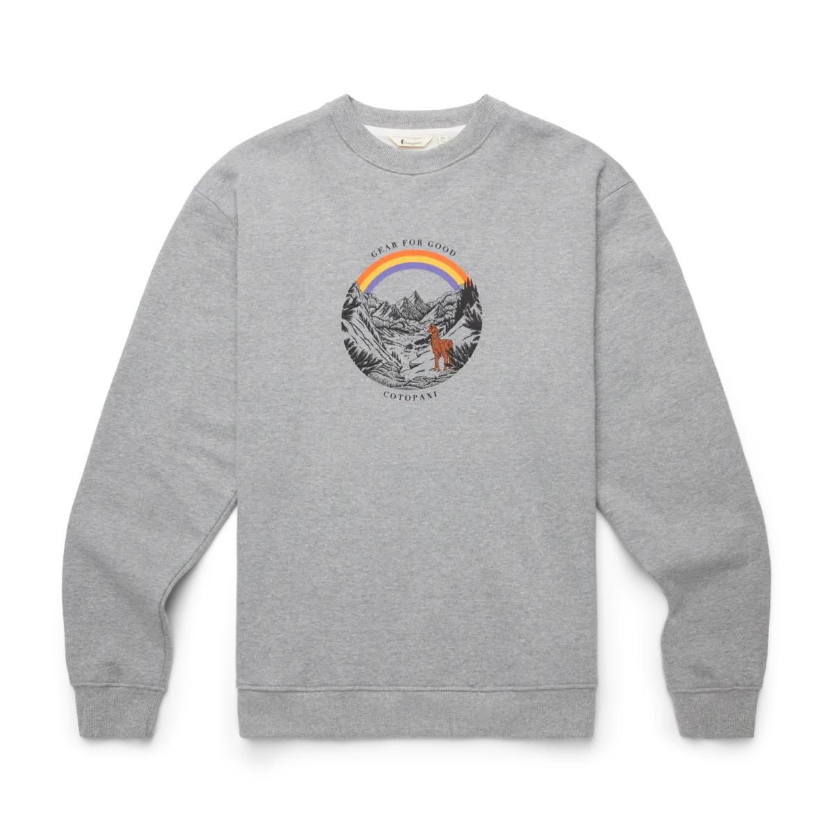 Cotopaxi Traveling Llama Crew sweat homme gris chiné doux