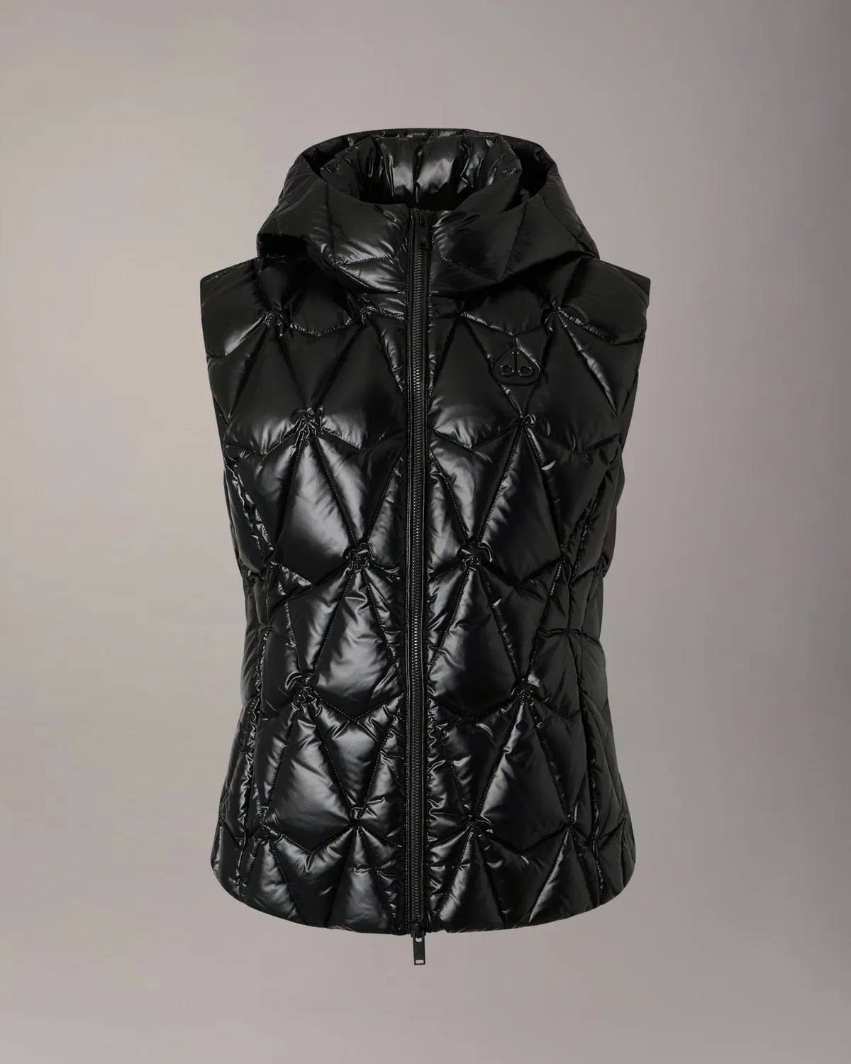 Moose Knuckles Iceberg gilet duvet noir matelassé