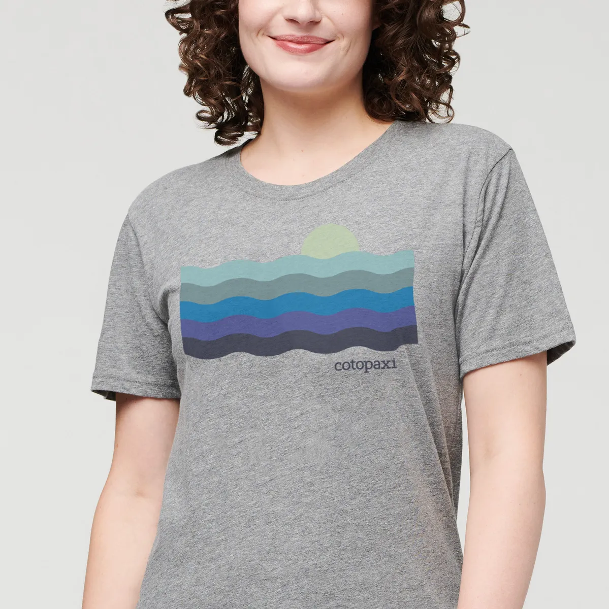 Cotopaxi Disco Wave t-shirt femme gris chiné