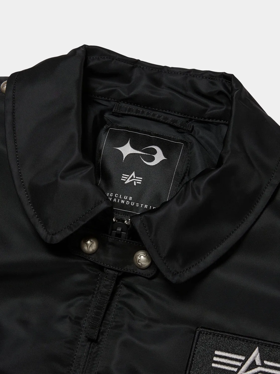 Thug Club x Alpha CWU 45/P blouson noir rivets