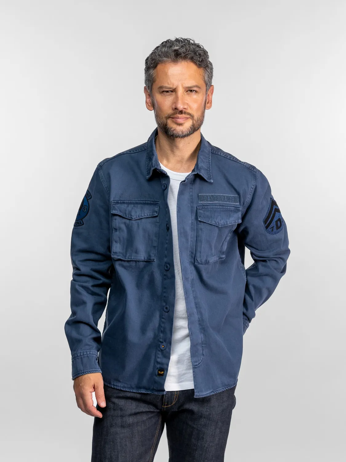 Daytona Joppa surchemise militaire denim kaki