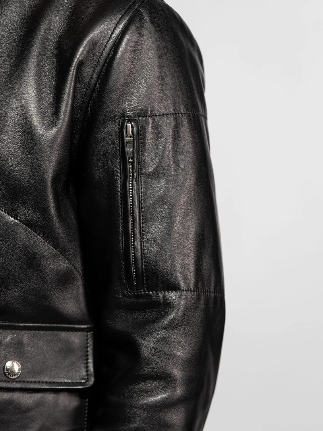 Daytona Wexford Blouson cuir moto mouton patiné noir