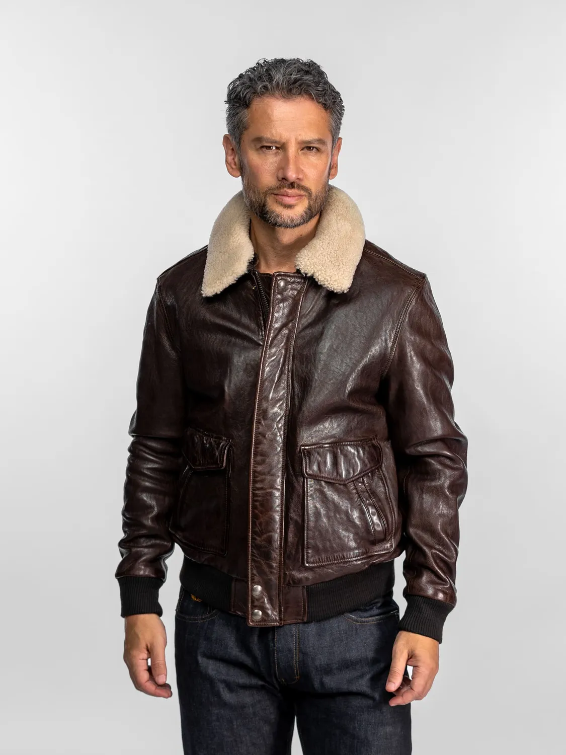DAYTONA Corsair blouson aviateur cuir mouton bison