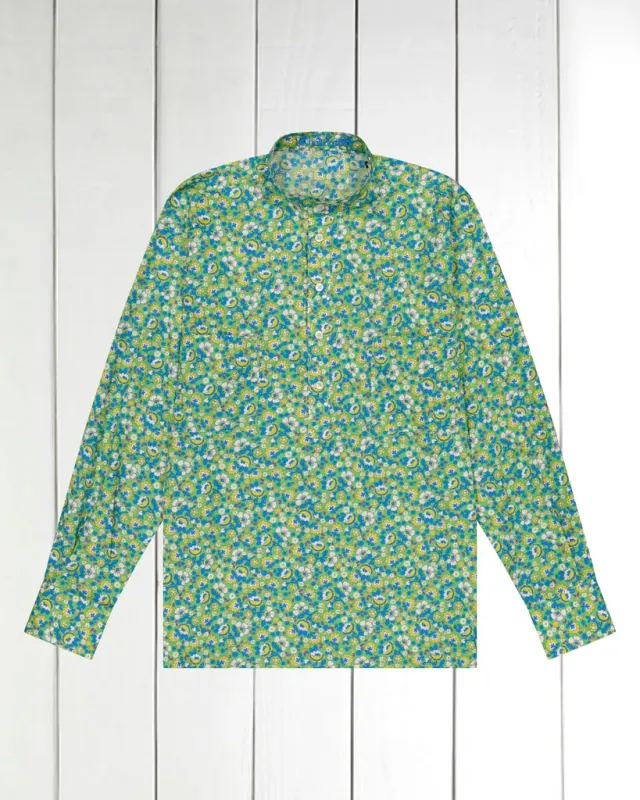 Hollington chemise col mao coton liberty garden