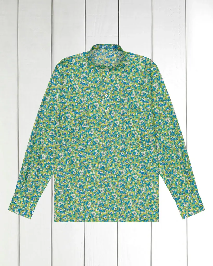 Hollington chemise col mao coton liberty garden