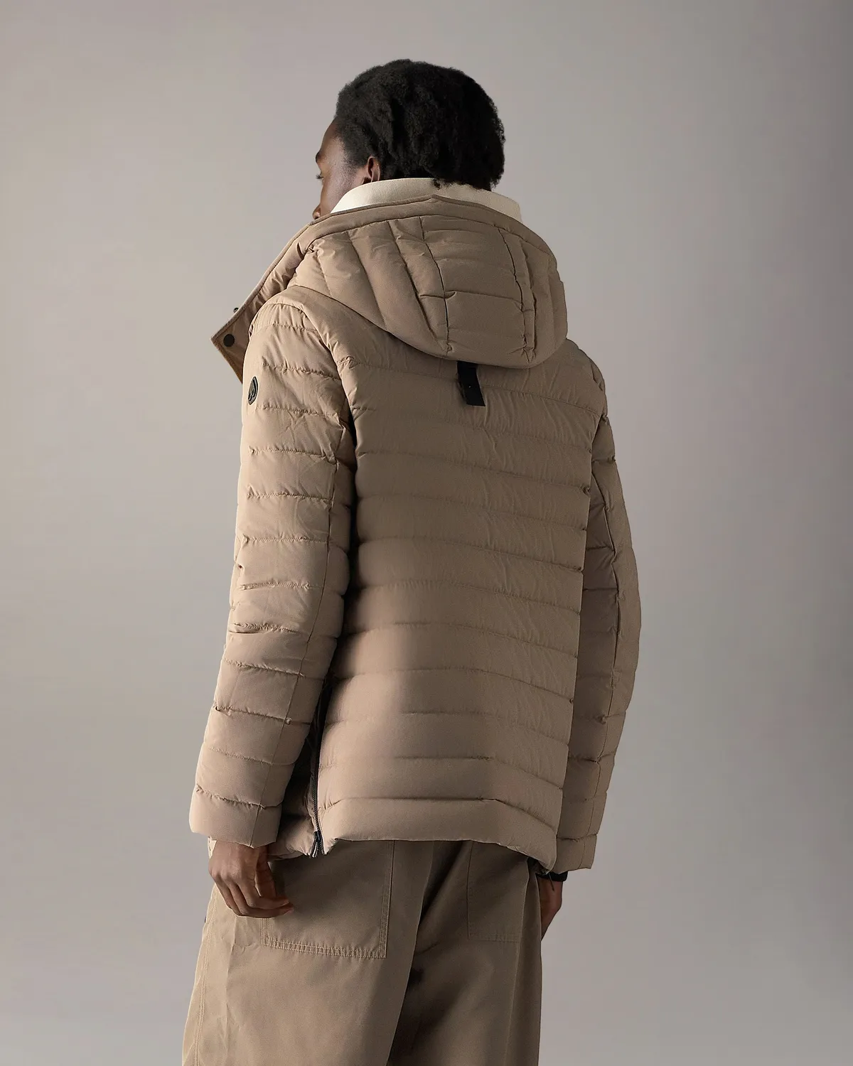 Moose Knuckles Greystone Down veste ashen duvet longue