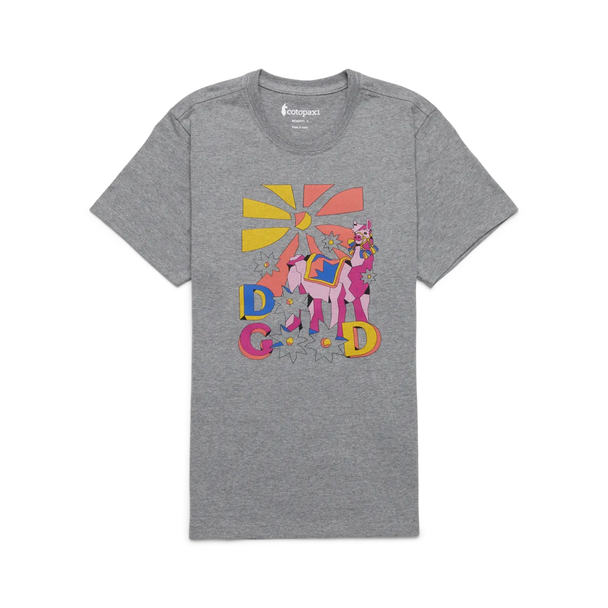 Cotopaxi Pompones Do Good t-shirt femme Heather Grey coton bio