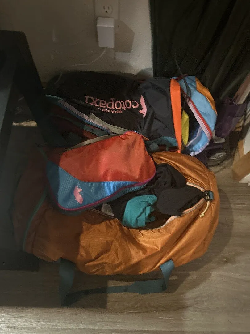 Cotopaxi Ligera 45L sac de voyage Tamarindo pliable