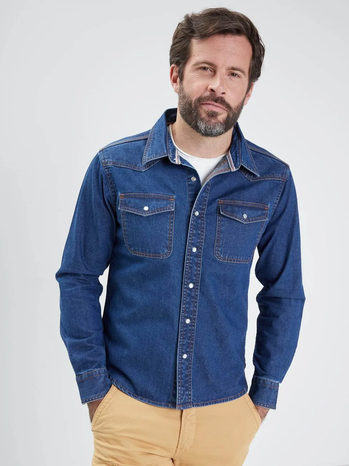 Daytona Patroller chemise denim blue brut