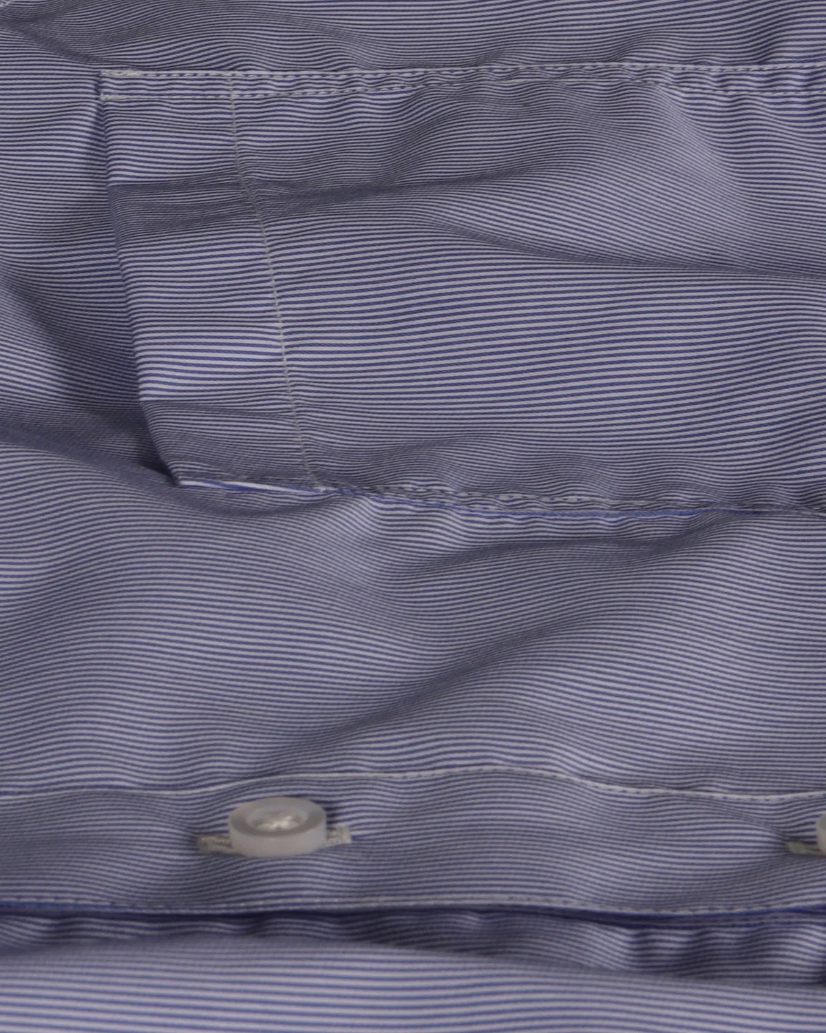 Hollington chemise col mao rayures bleues L 100% coton