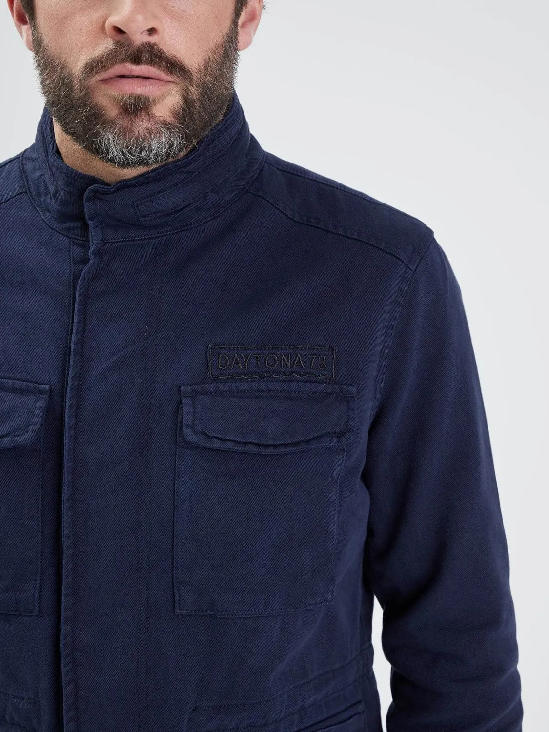 Daytona Day 65 veste militaire homme navy saharienne