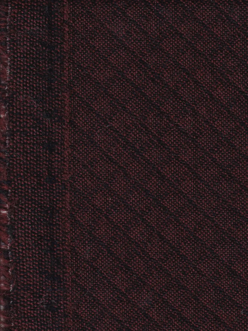HOLLINGTON toile pure laine tissu au mètre prune brun