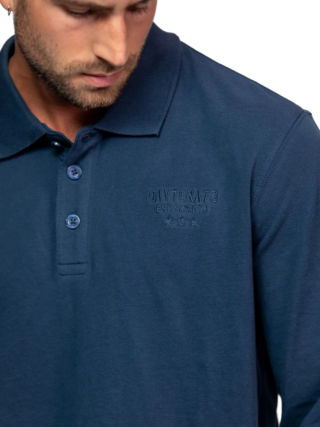 DAYTONA Curtiss polo manche longue coton piqué homme