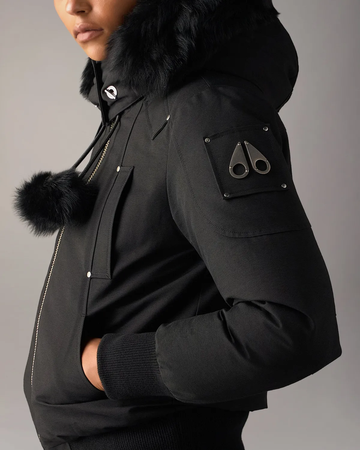 Moose Knuckles Originals Debbie Down Bomber blouson noir duvet
