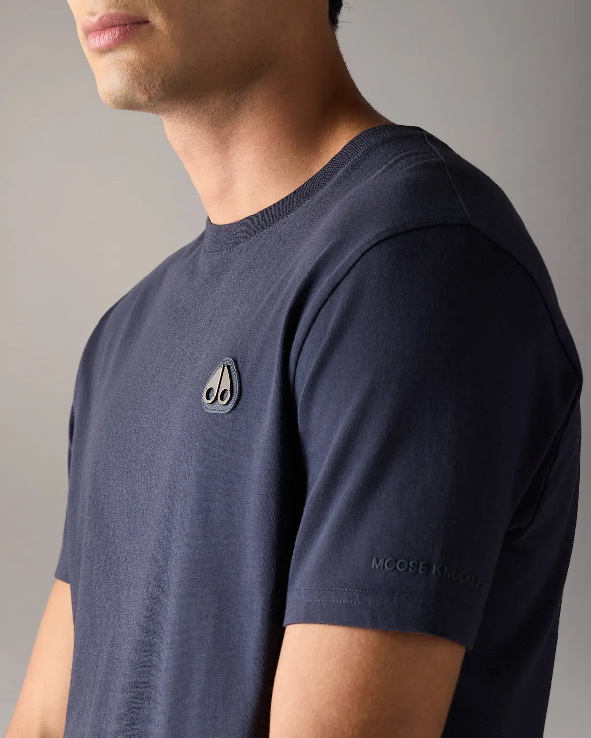 Moose Knuckles Crescent T-Shirt t-shirt Navy coton