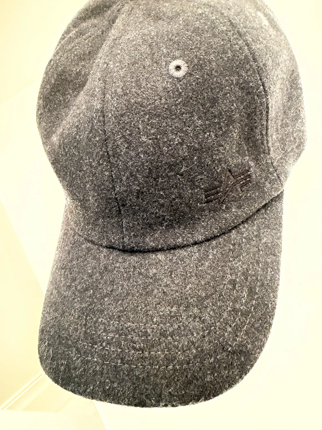 Alpha Industries Wool Cap casquette gris laine chaude
