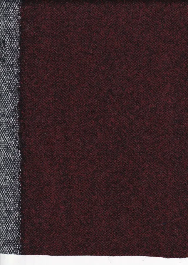 Hollington flanelle bordeaux marine tissu 6 m 100% laine
