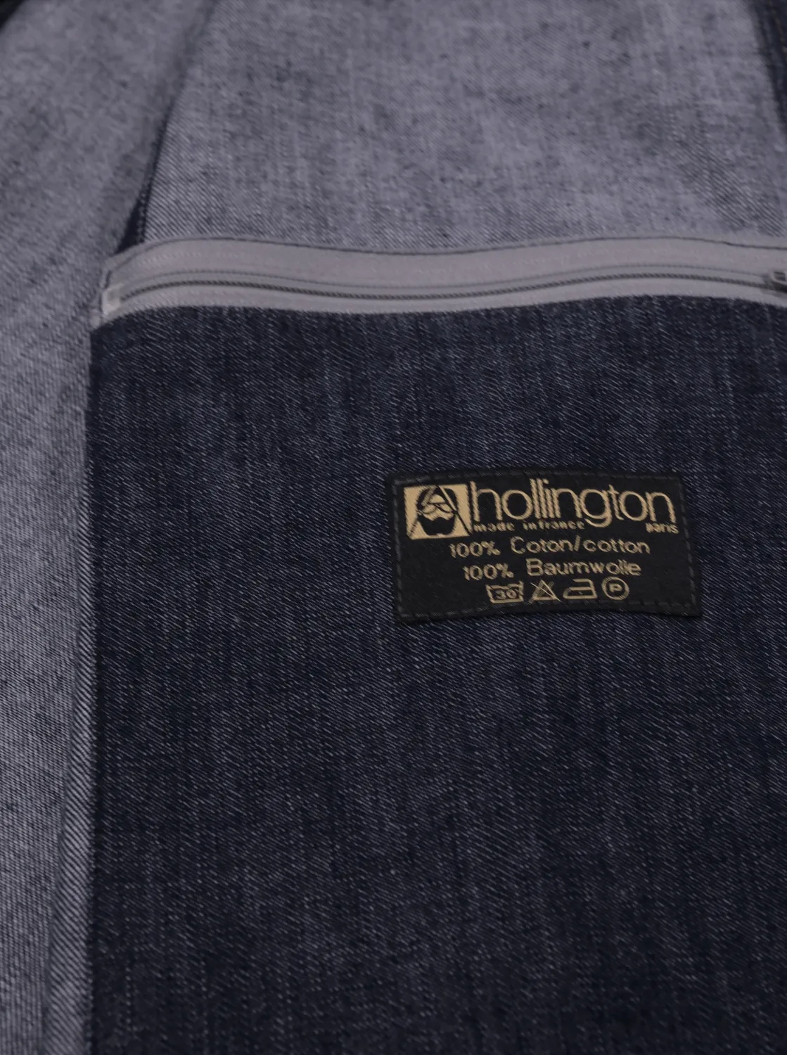 HOLLINGTON Indigo veste sans manches denim taille 44